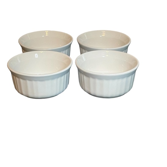 Corning Ware French White Stoneware 7 Oz or 200ml Baking Dishes - Picture 1 of 3